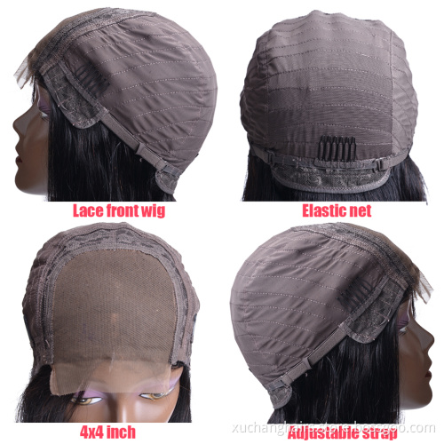 Cheap Price Raw Indian Hair Directly From India Natural Straight 4*4 Lace Closure Wigs Original Human Hair Wig For Black Women
